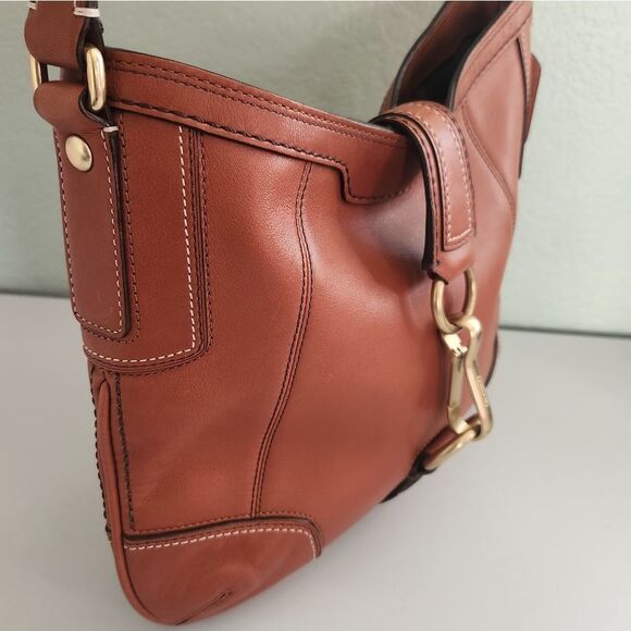 Coach Y2K Hampton Brown Shoulder Bag - Picture 3 of 12